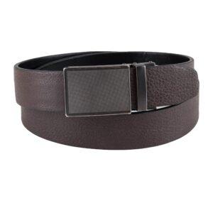 Kenneth Cole Men's Perfect Fit Adjustable Click Belt, Brown Plaque, X-Large (42-44)