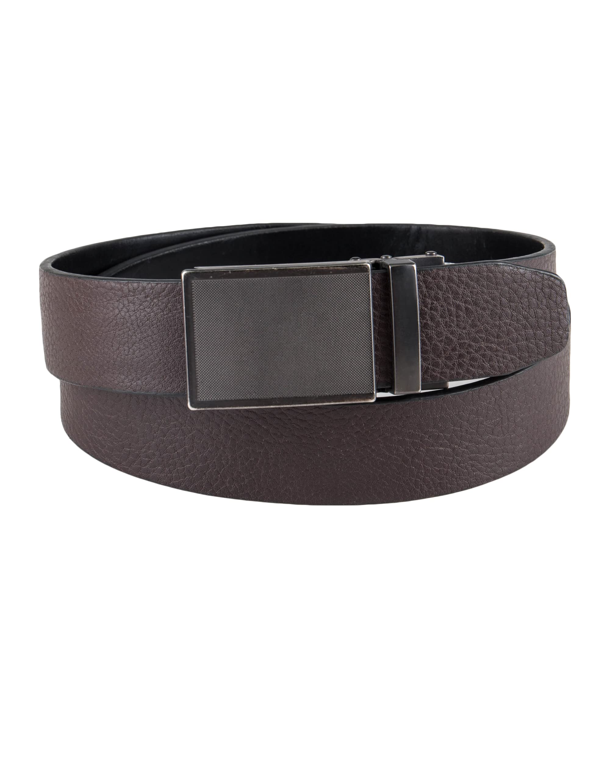 Kenneth Cole Men's Perfect Fit Adjustable Click Belt, Brown Plaque, X-Large (42-44)