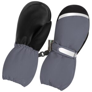 zelda matilda 100g 3m thinsulate and thick sherpa - waterproof & reflective long cuff mittens