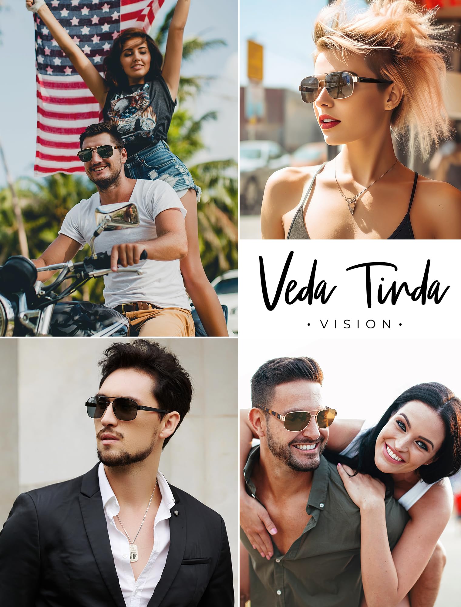 Veda Tinda Vision Big Aviator Sunglasses Gold Frame Black Polarized Oversized Mens Womens Glasses Retro Fashion Men Sun glasses