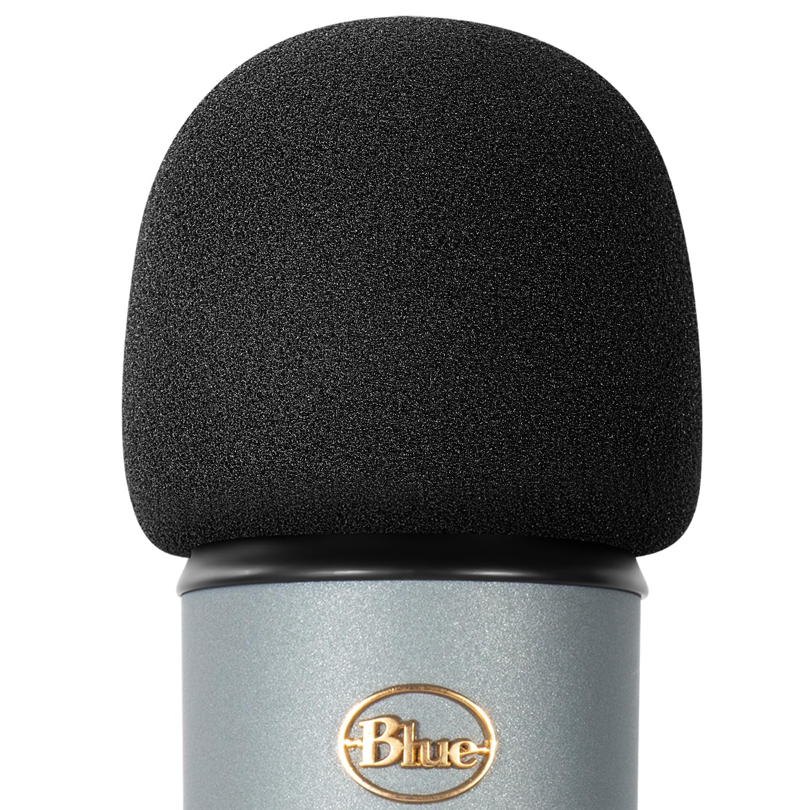 PhantAccy Pop Filter/Windscreen for Blue Yeti and Yeti Pro Microphones, Foam Mic Cover for Filtering Plosives and Hissing Noise