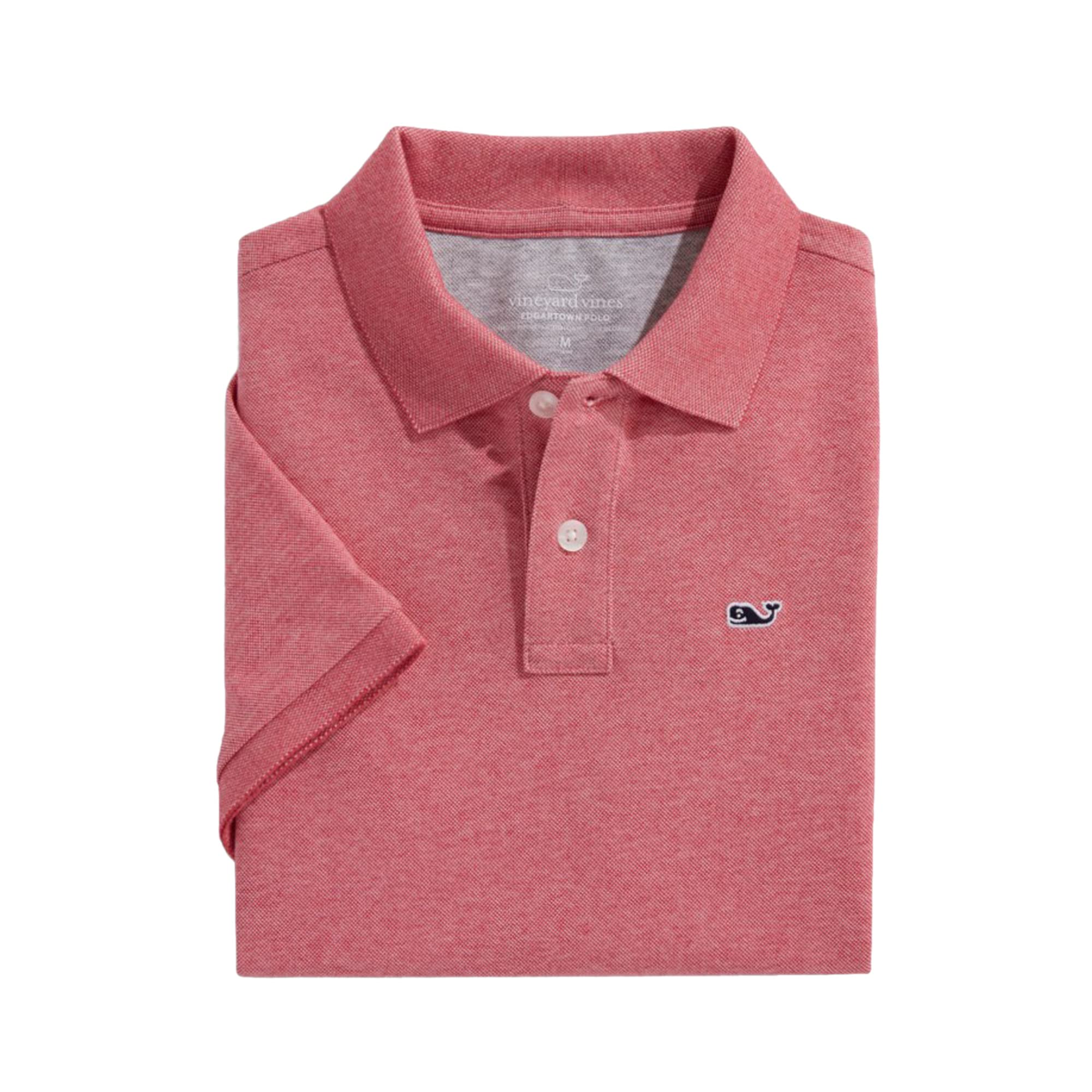 vineyard vines Boys' Edgartown Short Sleeve Pique Polo, Lobster Reef, Medium