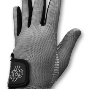 CaddyDaddy Claw Golf Gloves for Women | Flex-Mesh Design for Cool Ventilation | Lasts 3-5 Times Longer Than Leather | Silicone-Web Coating for Maximum Grip | Machine-Washable | Grey | RH-Med