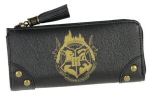 harry potter wallet designer hogwarts castle zipper clutch faux leather wallet for women