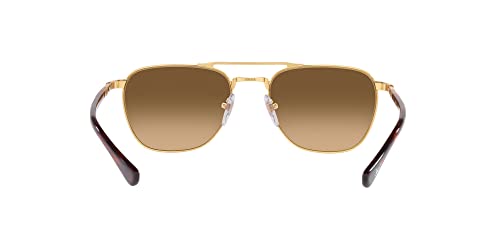 Persol PO2494S Square Sunglasses, Gold/Brown Gradient Polarized, 53 mm