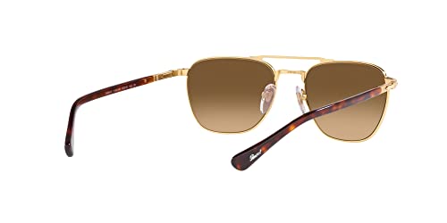 Persol PO2494S Square Sunglasses, Gold/Brown Gradient Polarized, 53 mm