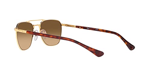 Persol PO2494S Square Sunglasses, Gold/Brown Gradient Polarized, 53 mm