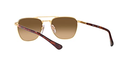 Persol PO2494S Square Sunglasses, Gold/Brown Gradient Polarized, 53 mm