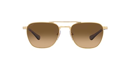 Persol PO2494S Square Sunglasses, Gold/Brown Gradient Polarized, 53 mm