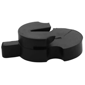 Tourte Style Rubber Mute LQ Industrial 3PCS Tourte-Style Black Rubber Mute for All Violins Small Violas Ultra Practice Silencer (TSRMAVUP-27x17x8-B3)