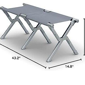 Dometic GO Compact Camp Bench | Seats 2 | Silt | Lightweight | Sturdy Outdoor Seating | Carrying Case Included