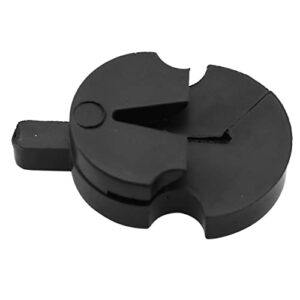 Tourte Style Rubber Mute LQ Industrial 3PCS Tourte-Style Black Rubber Mute for All Violins Small Violas Ultra Practice Silencer (TSRMAVUP-27x17x8-B3)