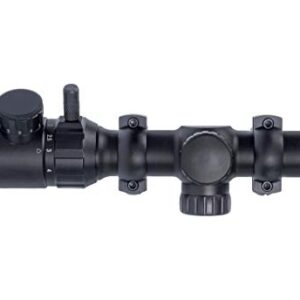 Monstrum 1-4x20 Rifle Scope | Monstrum Picatinny Scope Rings with Integrated Level Bubble | Bundle