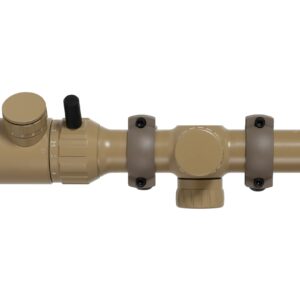 Monstrum 1-4x20 Rifle Scope | Flat Dark Earth | Monstrum Picatinny Scope Rings with Integrated Level Bubble | Bundle