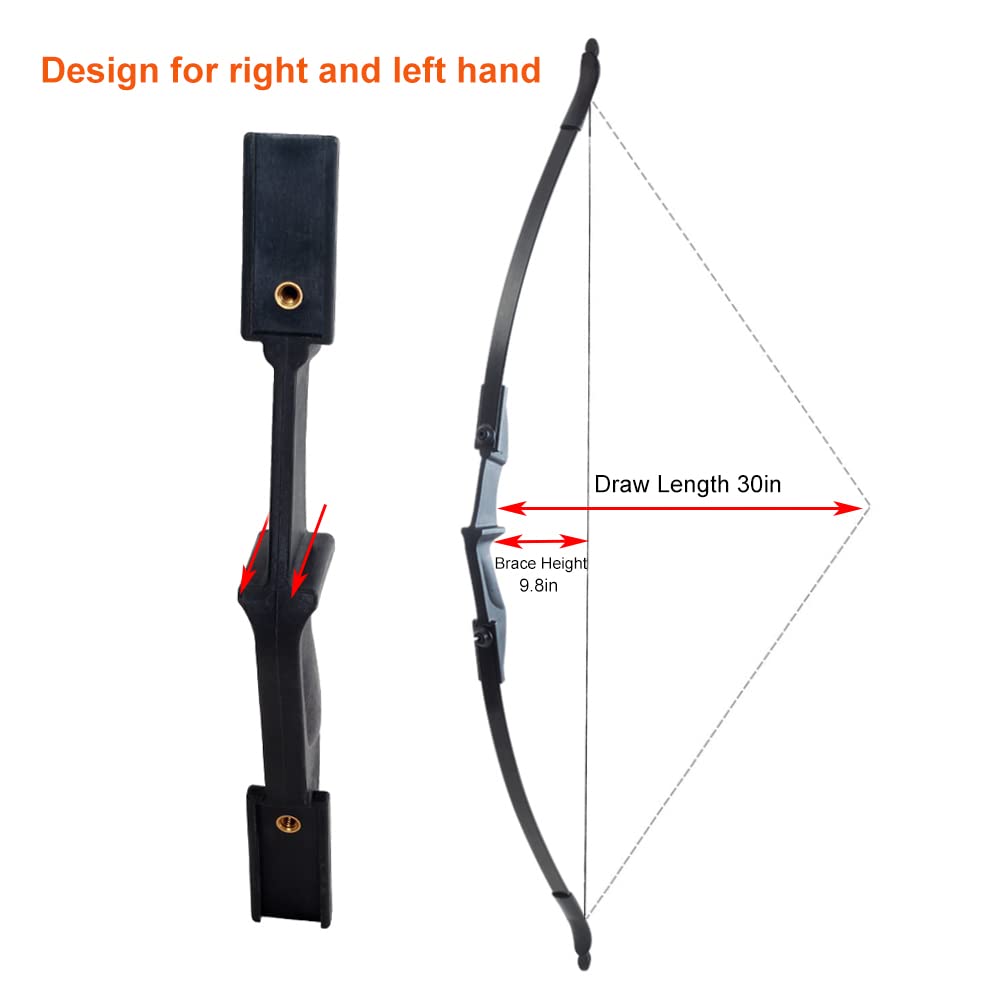 SOPOGER Archery Recurve Bow and Arrow Set 53'' Takedown Recurve Bow Right and Left Hand for Youth Beginner Recurve Bow 20-40lbs (20 LBS)