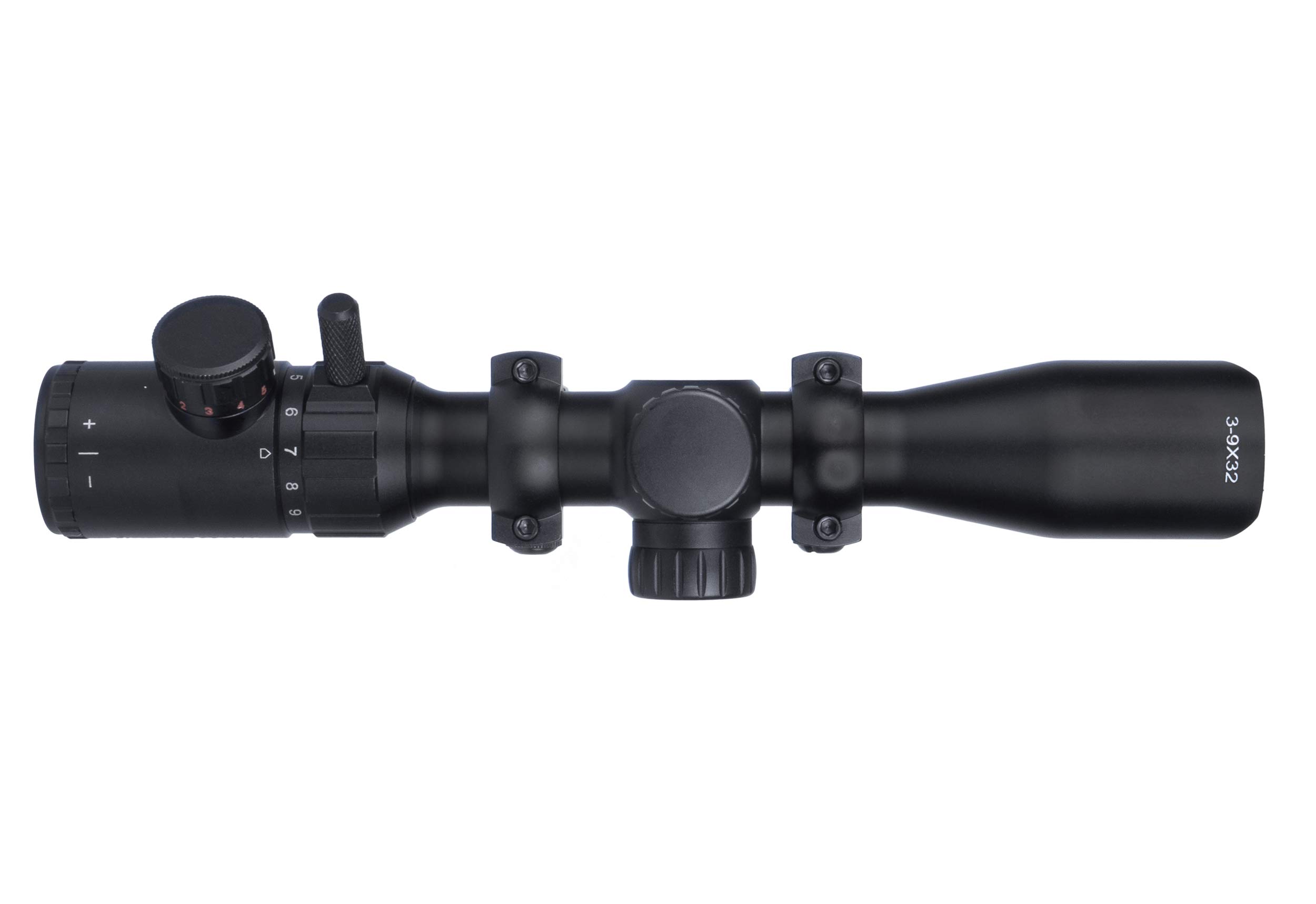 Monstrum 3-9x32 Rifle Scope | Moonstrum Offset Scope Mount with Integrated Level Bubble | Bundle