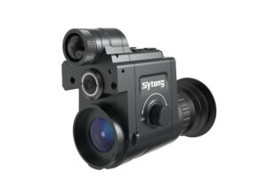 sytong ht-77 1080p digital night vision scope monocular clip on riflescope built-in 940nm ir illuminator for hunting farming night viewing 12mm lens 45mm adapter