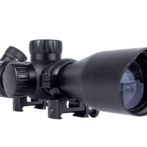 Monstrum 3-9x32 Rifle Scope | Moonstrum Offset Scope Mount with Integrated Level Bubble | Bundle