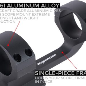 Monstrum 3-9x32 Rifle Scope | Moonstrum Offset Scope Mount with Integrated Level Bubble | Bundle