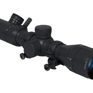 Monstrum 3-9x32 AO Rifle Scope | Monstrum Picatinny Scope Rings with Integrated Level Bubble | Bundle