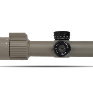 Monstrum Alpha Series 1-4x24 FFP Rifle Scope | Flat Dark Earth | Monstrum Scope Mount with 45 Degree Offset Picatinny Rail Mount | Bundle