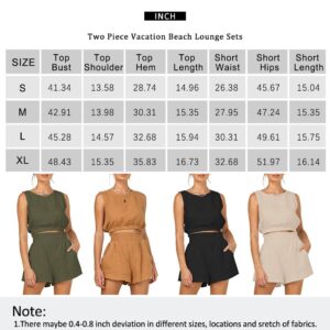 AUTOMET Two Piece Sets Women Summer 2 Piece Spring Summer Outfits Beach Vacation Cruise Resort Wear 2024 Fashion Clothing Black M