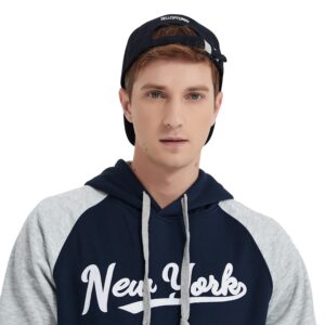 New York Big 3D Embroidery Adjustable Fit Hat Baseball Cap - Navy OneSize