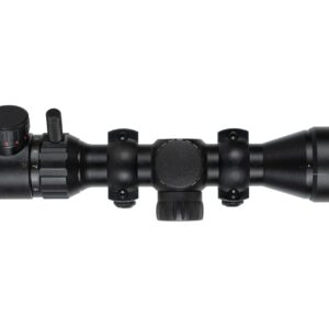 Monstrum 3-9x32 AO Rifle Scope | Monstrum Picatinny Scope Rings with Integrated Level Bubble | Bundle