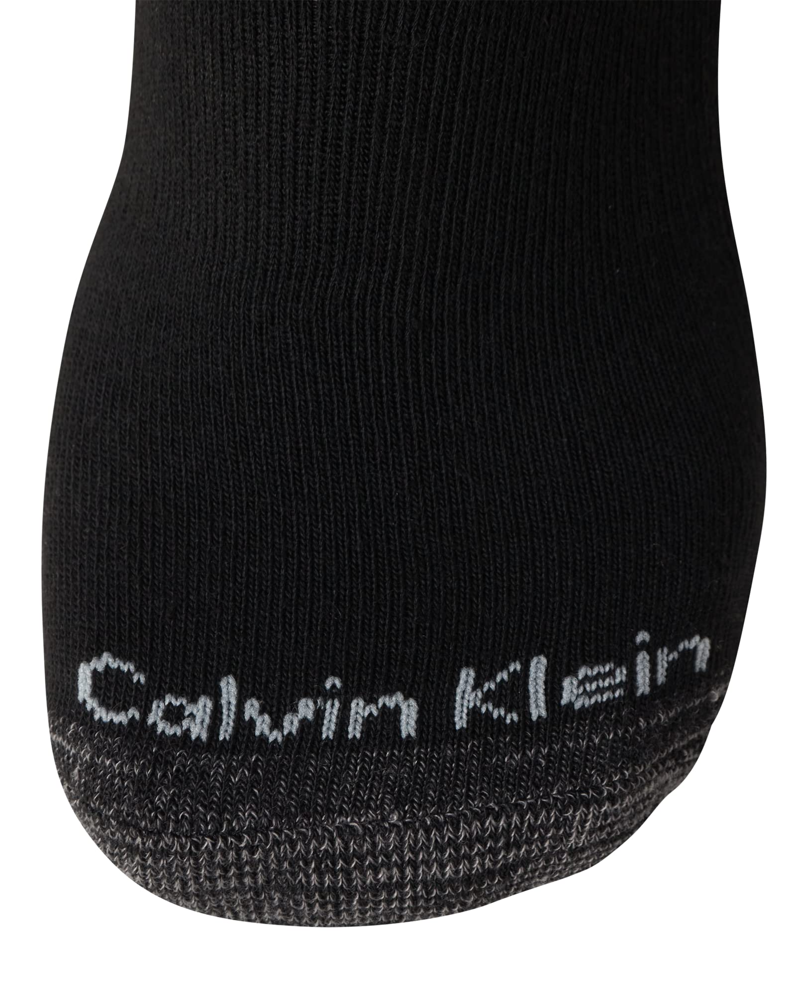 Calvin Klein Men’s Crew Socks - 6 Pack Performance Cushion Comfort Crew Socks - Breathable Athletic Socks for Men (7-12), Size 7-12, Black Logo