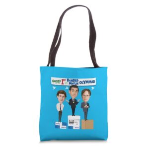 the office dunder mifflin olympics tote bag