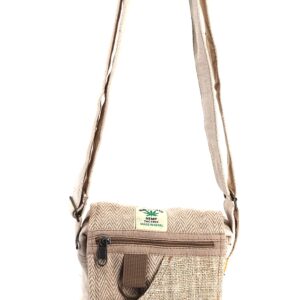 Unique design Mushroom Embroidery Hemp Hobo Passport crossbody bag Festival Travel Bag 100% Himalaya Hemp FAIR TRADE MADE Handmade with Love., Natural White