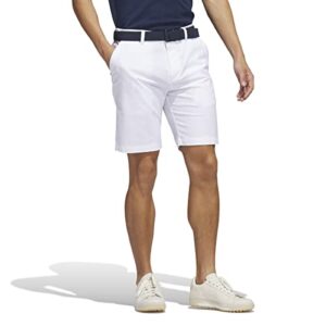 adidas Golf Men's Go-To 9-Inch Golf Short, White, 30"