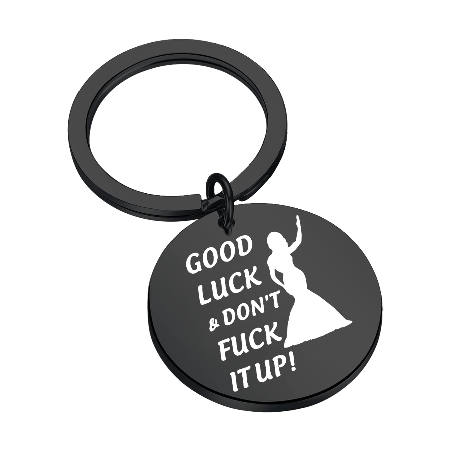 FAADBUK Drag Queen Fans Gift Drag Race Show Gift Drag Queen Gift Good Luck & Don't Fuck It up Motivational Quote (Good Luck & BLK)