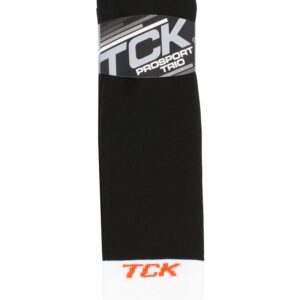 TCK Prosport Striped Tube Socks (Black/White, X-Small)