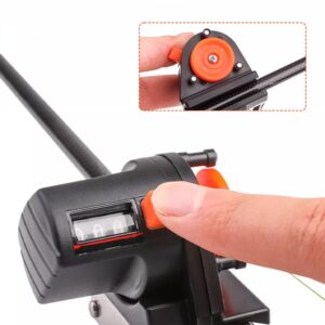 Fishing Line Counter, Fishing Line Depth Finder Line Counter Clip On Winder Spooler Portable Length Gauge Tackle Tool with Easy Read Display for Spooling Trolling Jigging Outdoor Enthusiasts 0 999M