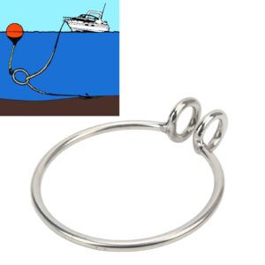 Yuecoom Anchor Retrieval Ring, 8mm Stainless Steel Marine Anchor Retrieving System for Boat Yacht Fishing