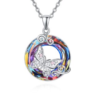 aeneas butterfly necklaces for women sterling silver butterfly pendant necklace butterfly jewelry gifts for women