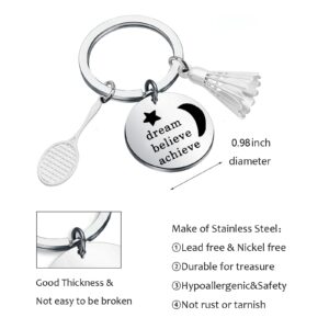 WSNANG Badminton Keychain Badminton Lover Gift Badminton Player Gift Sports Clubs Backpack Decoration (Badminton KC)