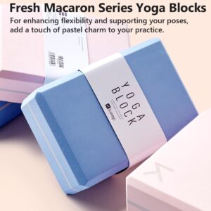 KEEP Yoga Block, High-Density EVA Foam 2 Pack Yoga Block with Non-Slip Textured Surface, Supportive, Lightweight - Ideal for Yoga, Pilates, and Stretching Exercises