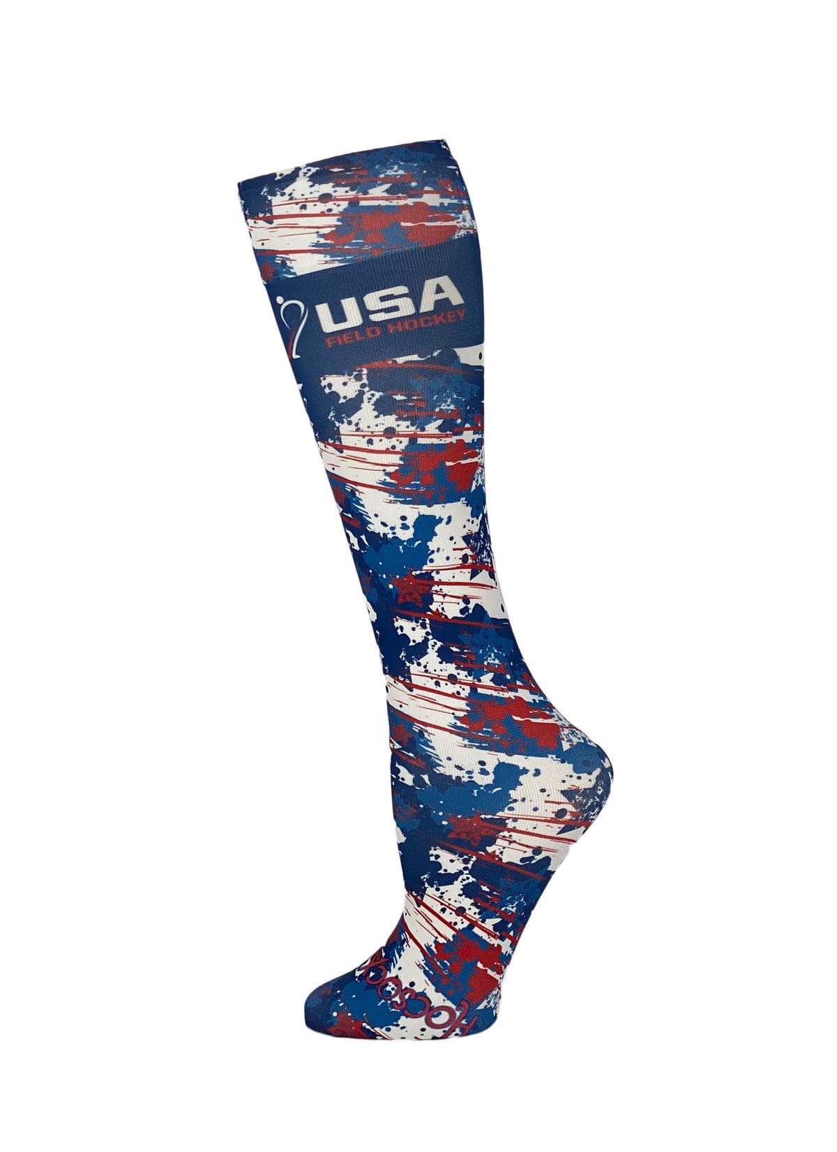 Hocsocx Team USA 2022 Socks Performance Liner Moisture-Wicking Protection for Field Hockey, Ice Hockey, and Soccer