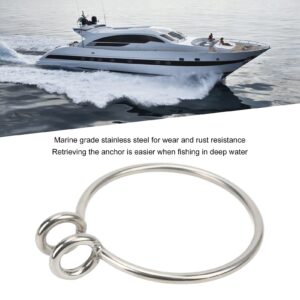 Yuecoom Anchor Retrieval Ring, 8mm Stainless Steel Marine Anchor Retrieving System for Boat Yacht Fishing