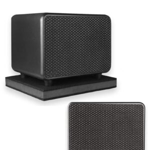 2-Pack for 8''- 10'' Studio Monitor Noise Isolation Pads Subwoofer Platform Speaker Riser 3-Layer Acoustic Stand Foam Stereo Vibration Isolation Stabilizer Base (15.5'' x 13'')