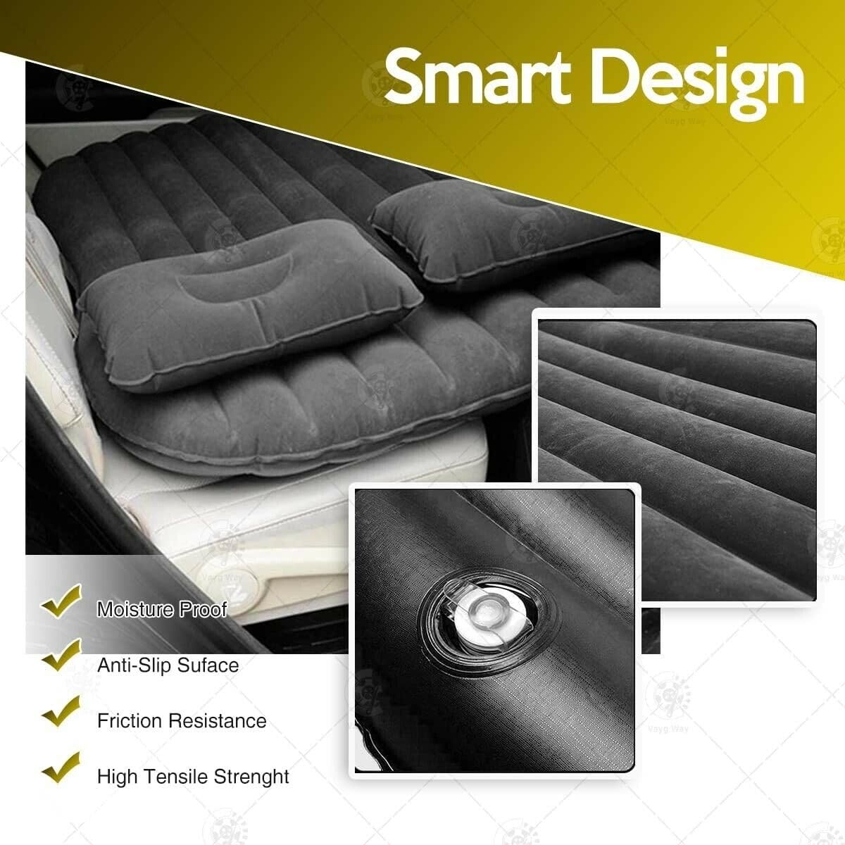 SLEE Truck Air Mattress Dodge Ram Ford Bed Sleeping SUV Car Inflatable Backseat Couch … Black Short Queen SL91 SLEE91