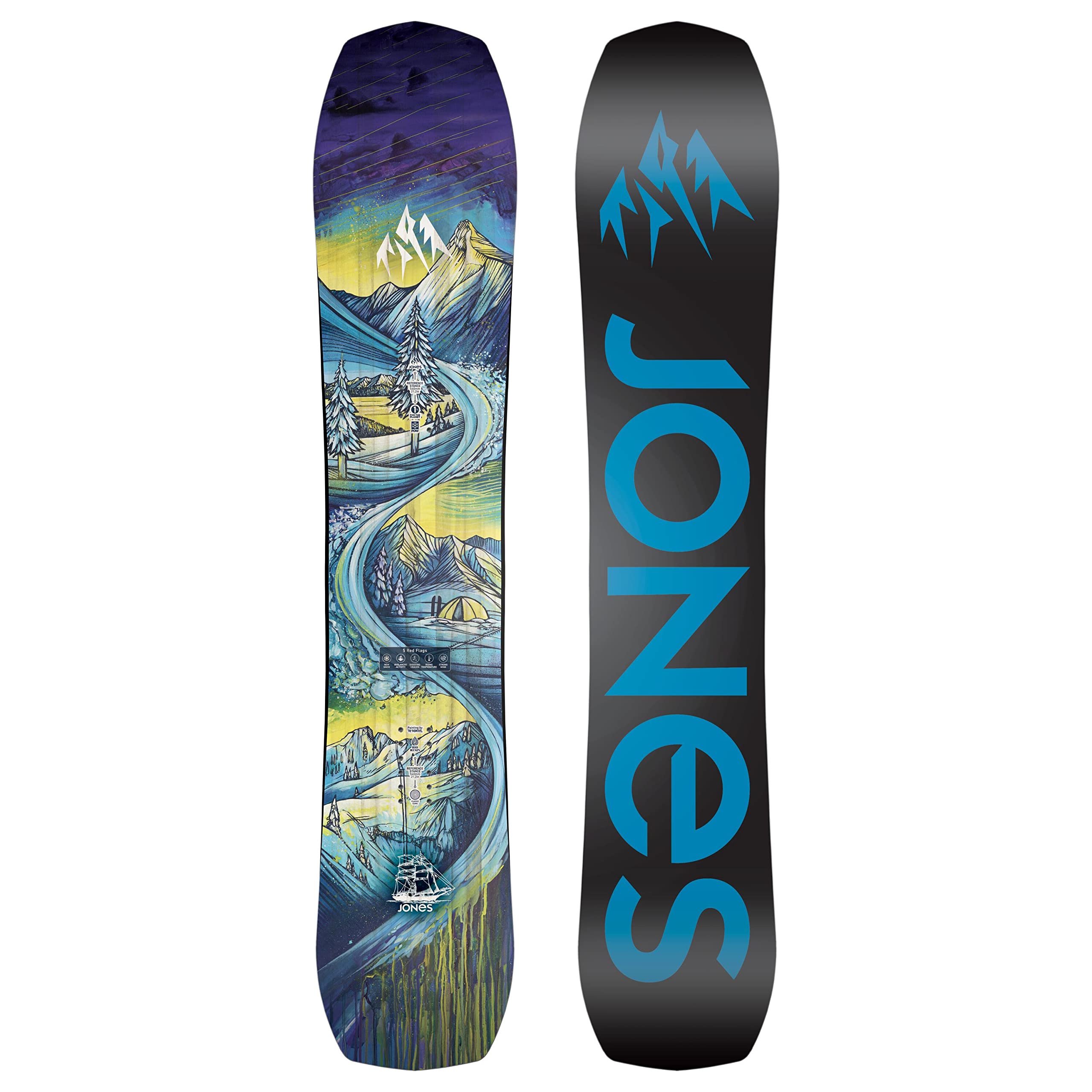 JONES Snowboards Youth Flagship Snowboard, Directional Freeride, 142cm