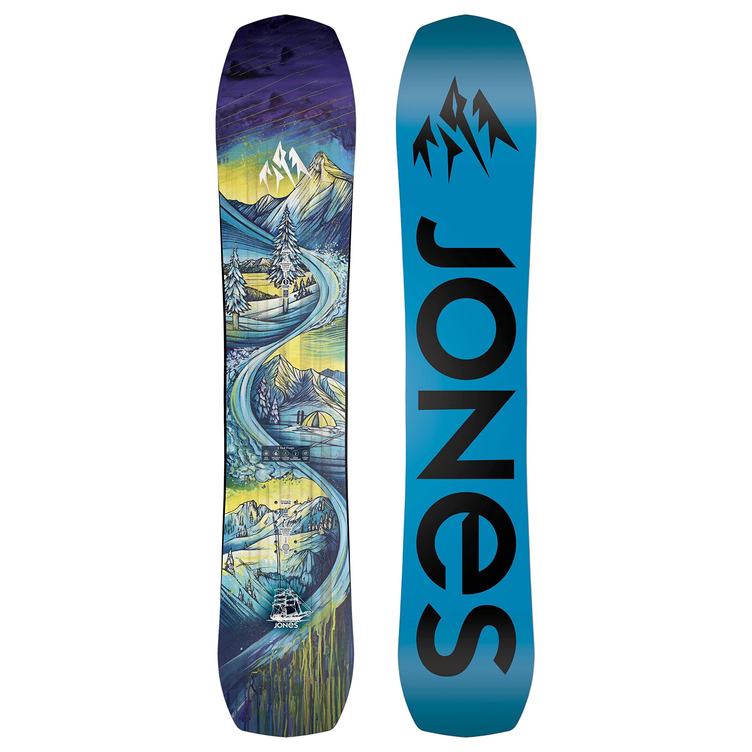 JONES Snowboards Youth Flagship Snowboard, Directional Freeride, 142cm