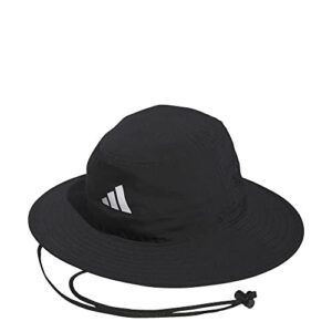 adidas golf standard mens wide brim hat, black, osfm