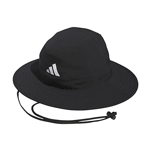 adidas Golf Standard Mens Wide Brim Hat, Black, OSFM