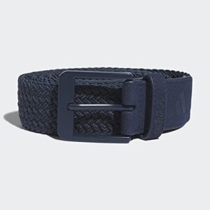 adidas unisex-adult Braided Stretch Belt, Collegiate Navy, Medium-Large