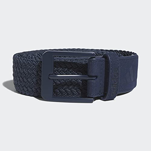 adidas unisex-adult Braided Stretch Belt, Collegiate Navy, Large / X-Large