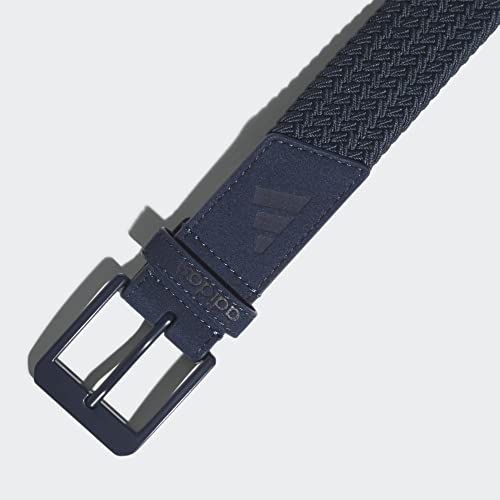 adidas unisex-adult Braided Stretch Belt, Collegiate Navy, Medium-Large